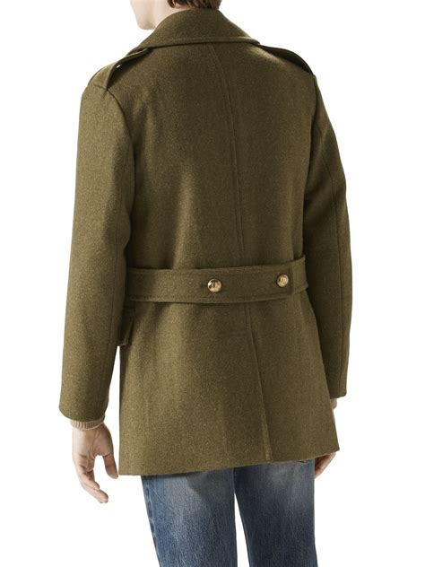 gucci pea coat men's|Men .